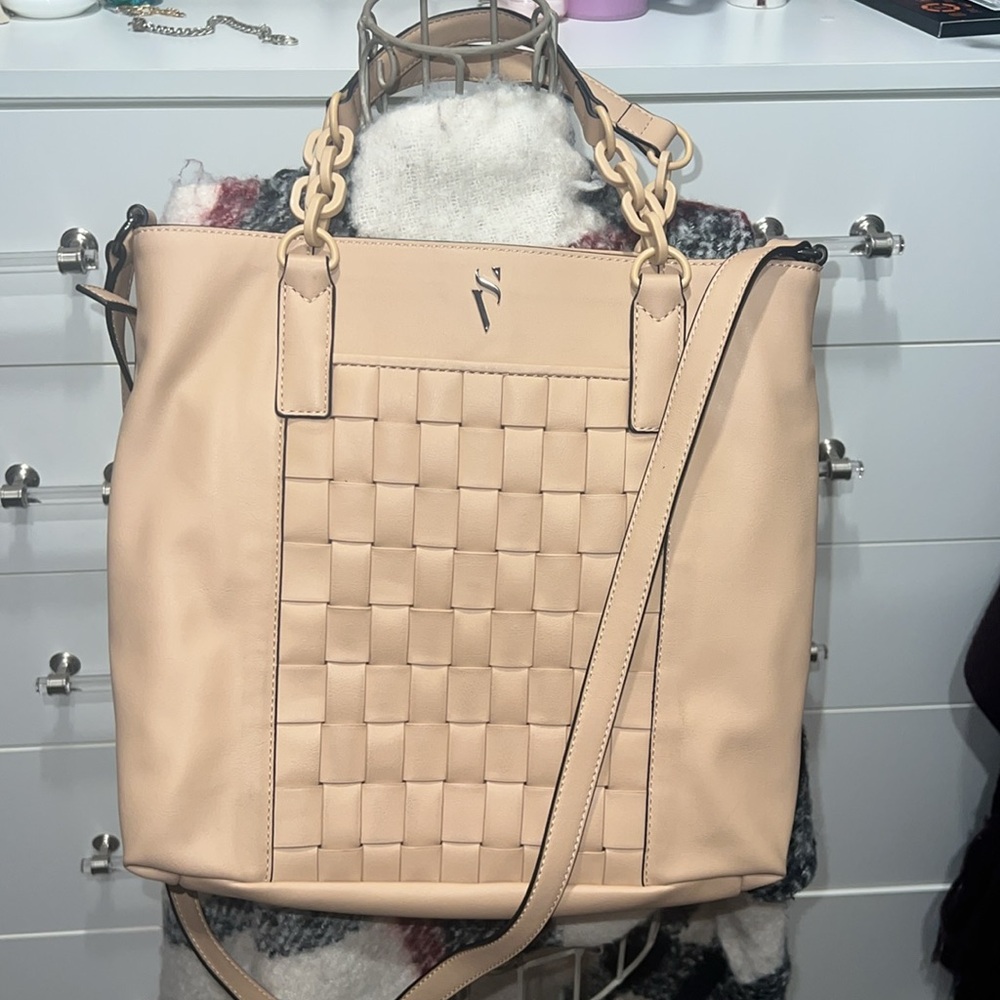 Simply Vera Vera Wang Beige Woven Tote Bag - Picture 5 of 14